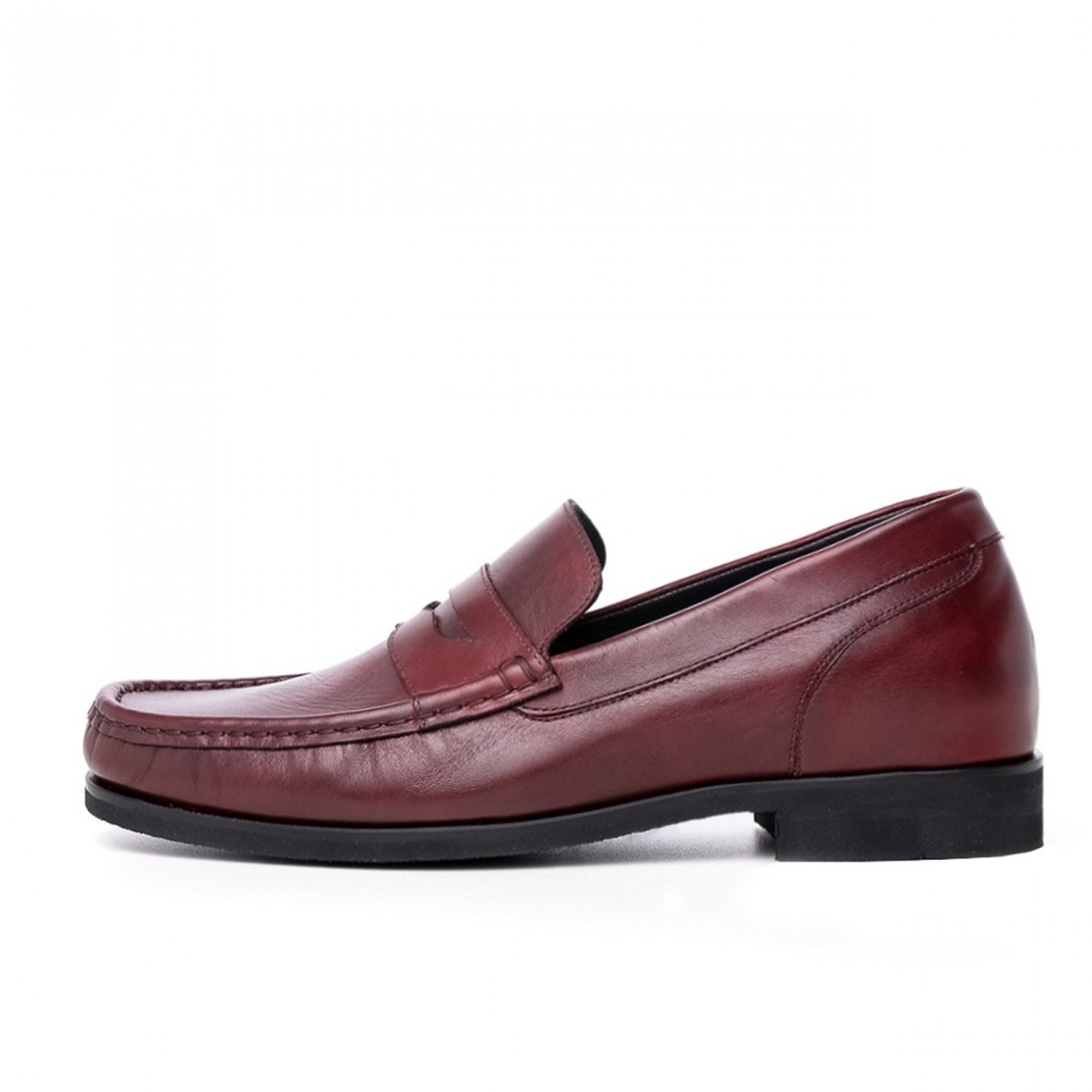 Bari - Elevator Loafers in Full Grain Leather up to 2.6 inches