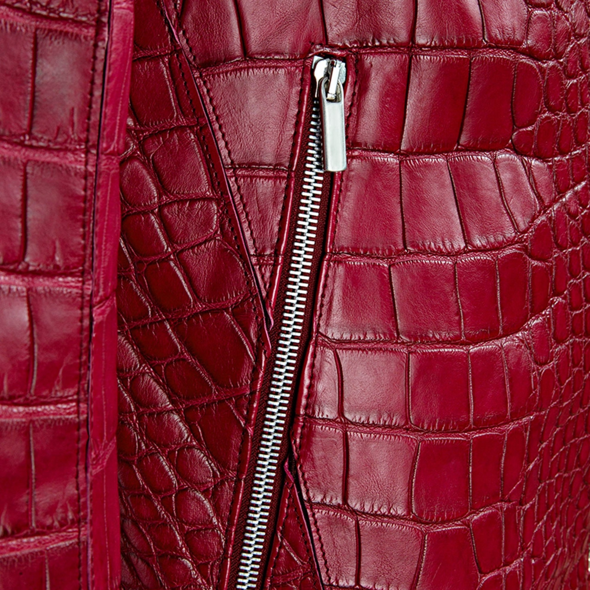 Leather Crocodile Jacket Luxury