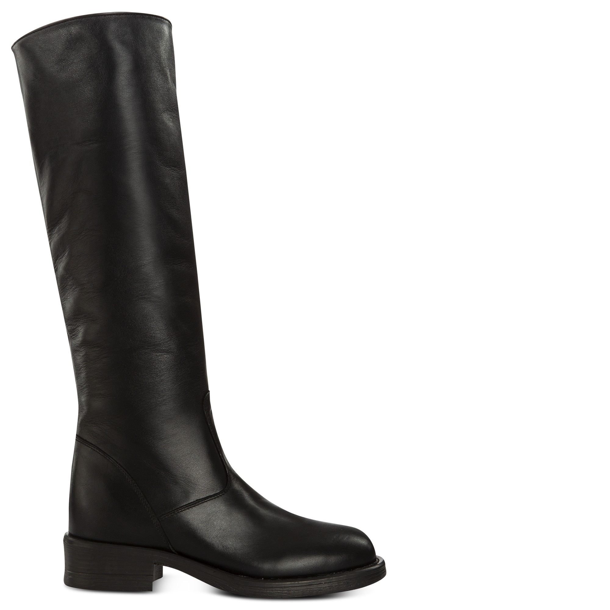 Jasmine Black W - Elevator Boots in Full grain Leather from 2.4 to 3.1 ...