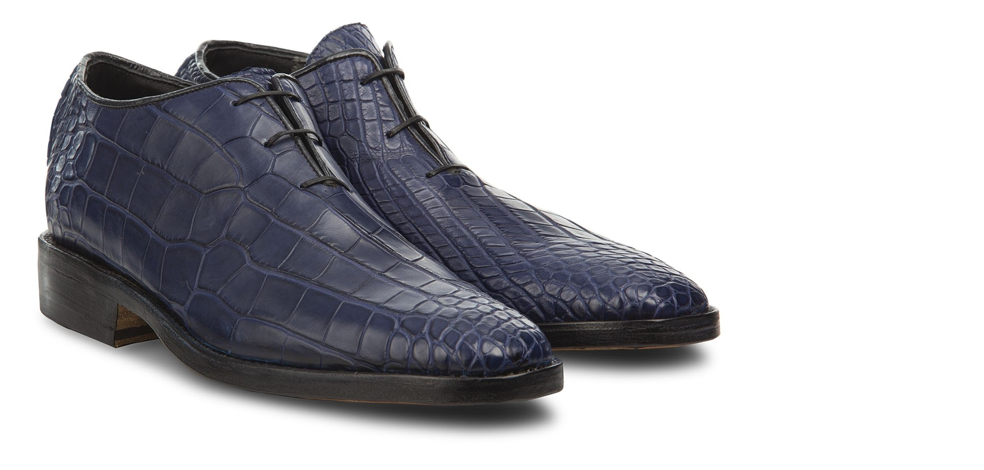Agadir - Elevator shoes in Crocodile Leather up to 6 cm