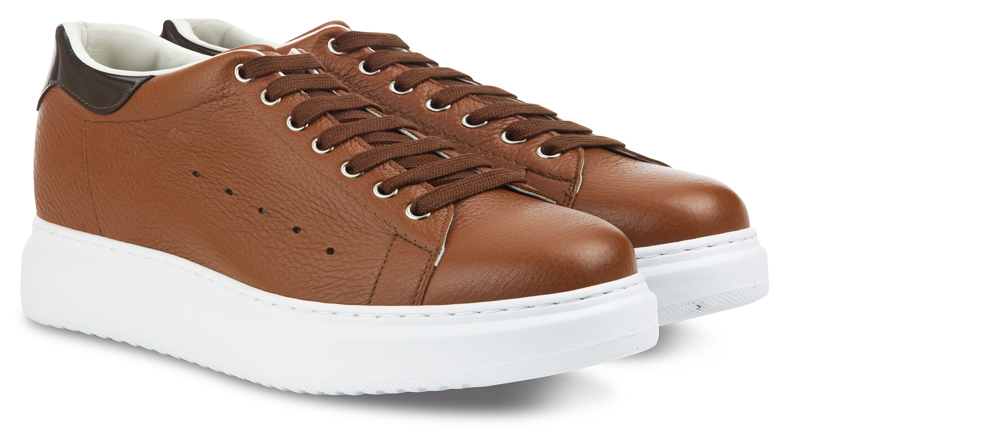 Banff - Elevator Sneakers in Full Grain Leather from 2.4 to 3.1 inches