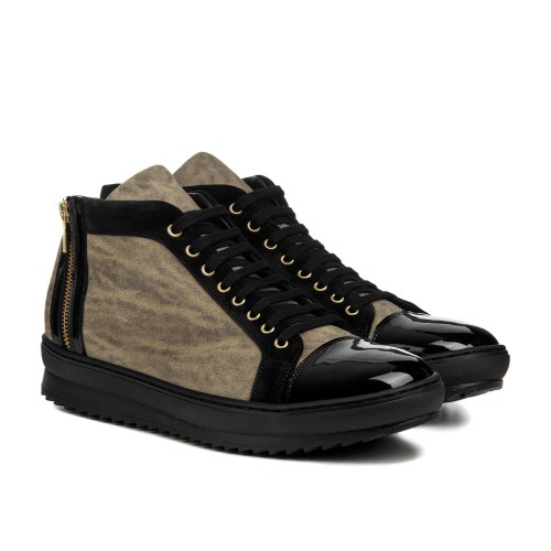 Bayonne - Elevator Sneakers in Mix of leathers from 2.4 to 3.1 inches 